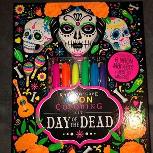 COPY - Neon, Day of the dead coloring book